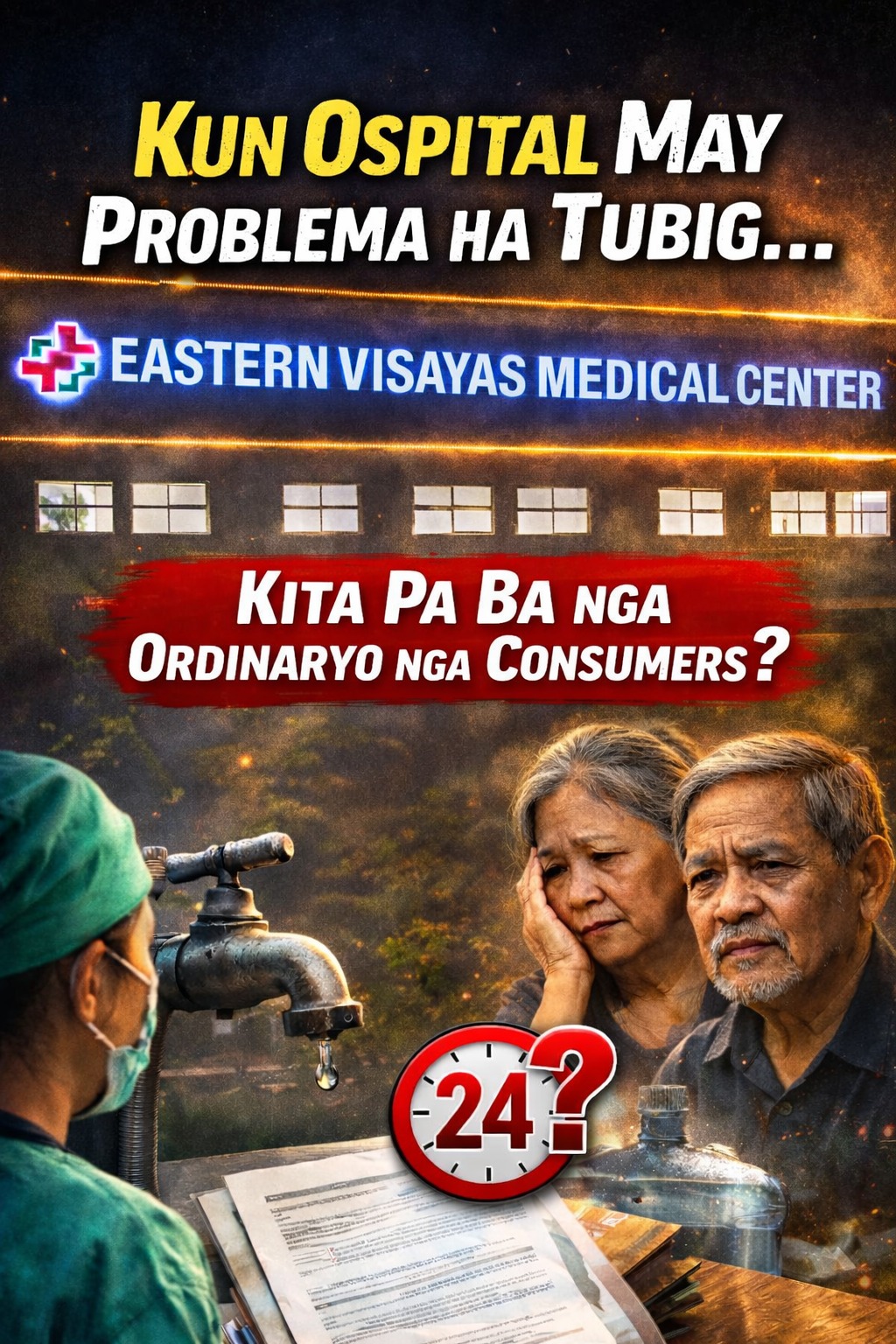 Kun Ospital May Problema ha Tubig, Kita Pa Ba nga Ordinaryo nga Consumers?