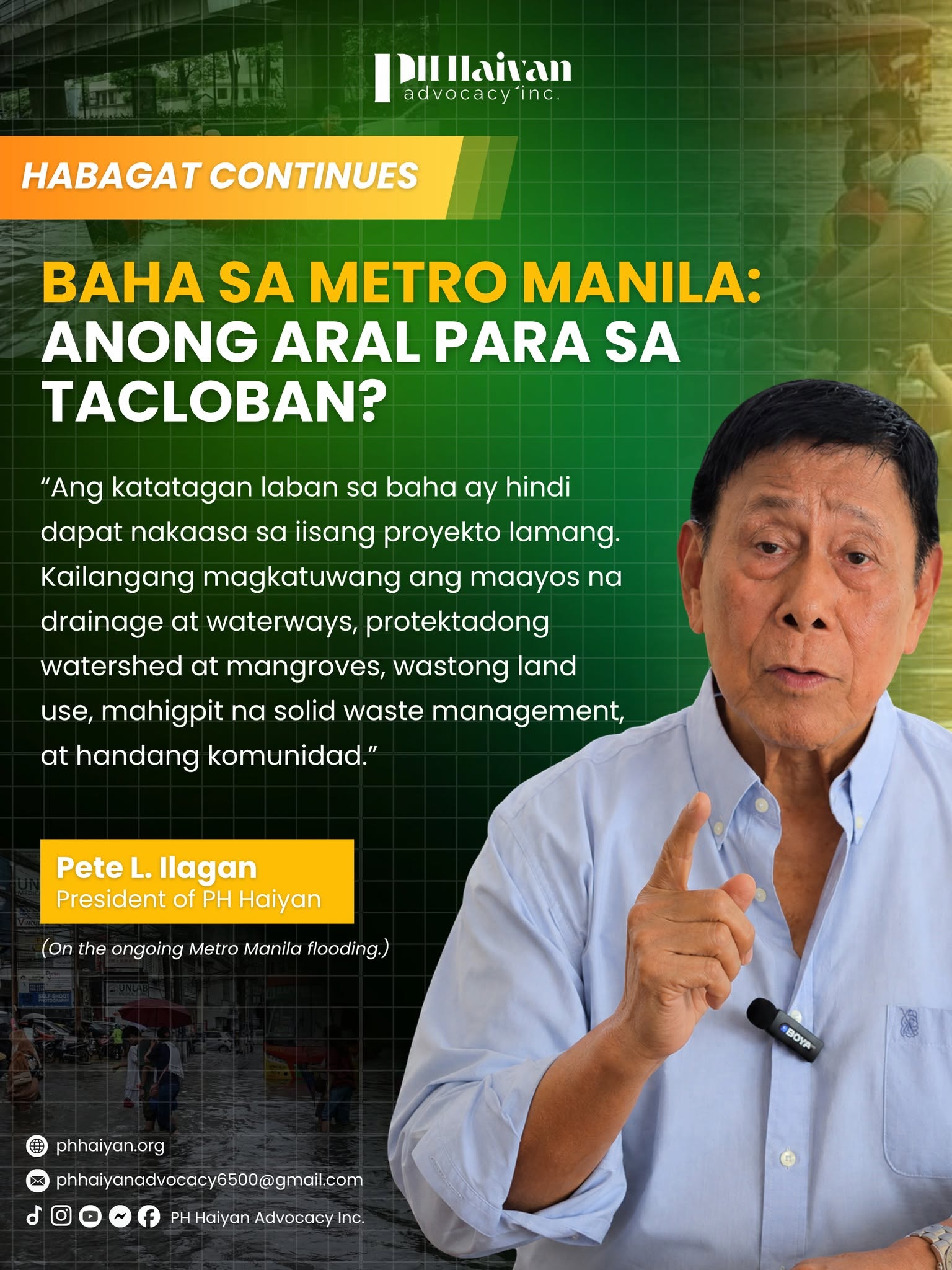 PH Haiyan Highlights Lessons from Metro Manila Flooding for Tacloban's Disaster Preparedness