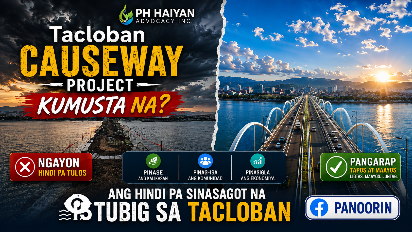Tacloban Causeway Project: May Sagot ang DPWH... Pero Kulang Parin sa Mahahalagang Detalye